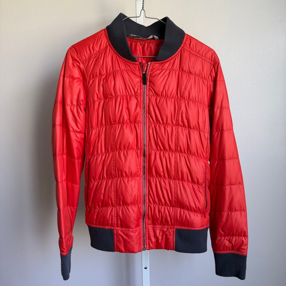 Athleta Goose Down Red Jacket sz S outdoors‎ hiking